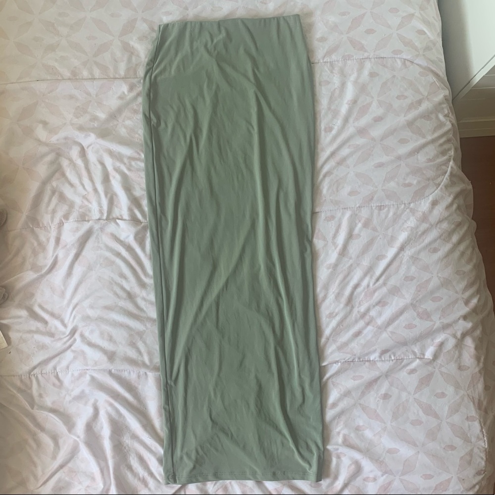 sage longline skirt